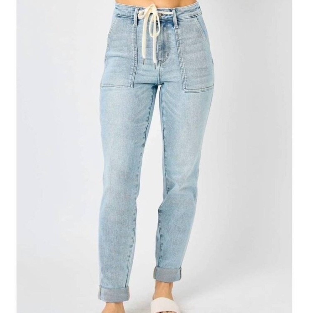 Judy Blue Women's Light Blue High Waist Vintage Jogger Jeans Size 11/30" NEW